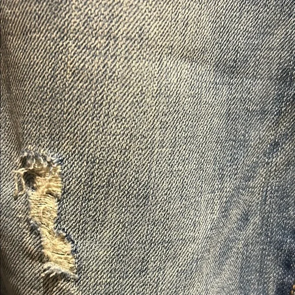 GAP Blue Boyfriend Jeans Distressed Casual - Picture 3 of 6